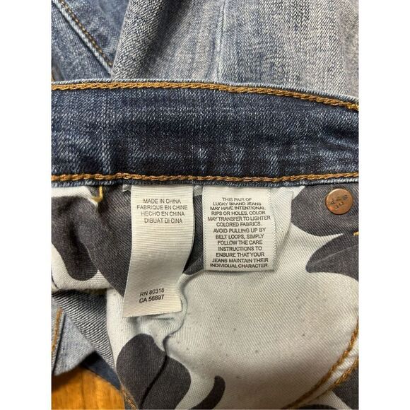 Lucky Brand Women’s Sweet Crop Blue Jeans Size 6/28 Medium Wash Stretch - Picture 6 of 10